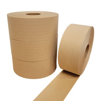 Nassklebeband fadenverst&auml;rkt 70 mm x 150 lfm