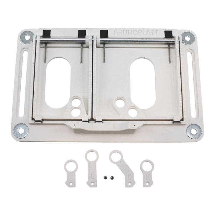 Flächenbündig befliesbare Drückerplatte / Spülarmatur für Geberit Delta, Geberit Sigma & Tece (VERTIKAL)