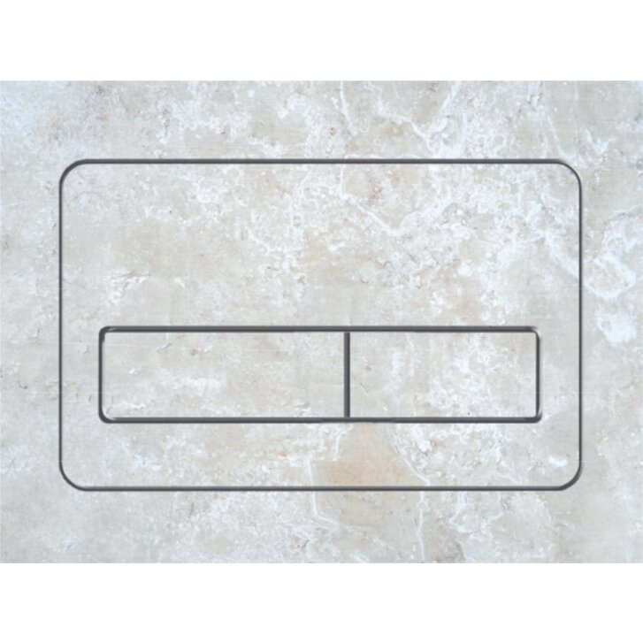 Ersatz-Aufkleber / Schnittmuster für befliesbare Drückerplatte - horizontale Ausführung (BPDGH-1)