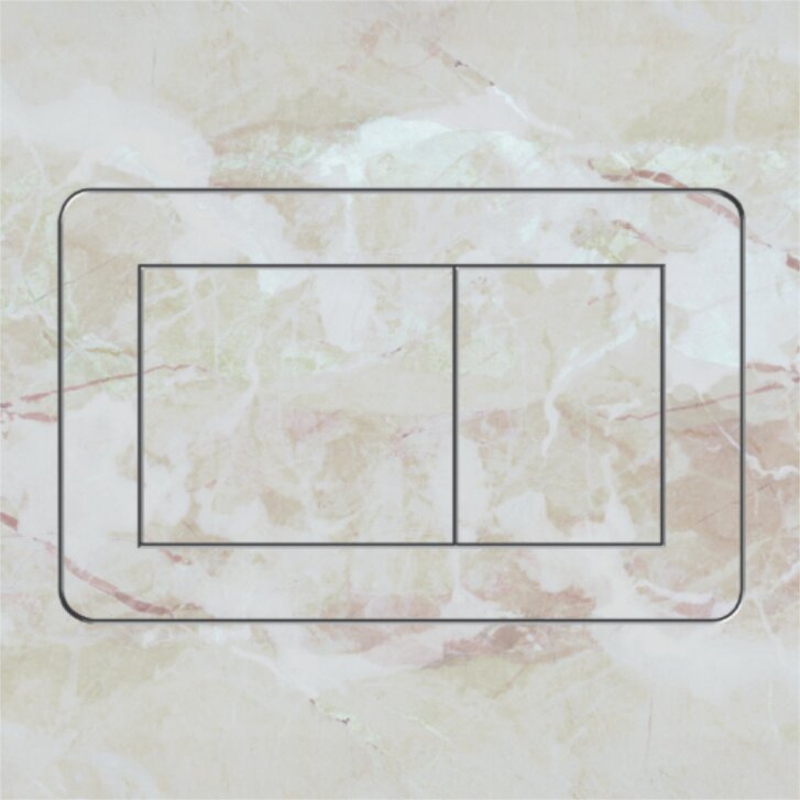 Ersatz-Aufkleber / Schnittmuster für befliesbare Drückerplatte - vertikale Ausführung (BPDGV-1)