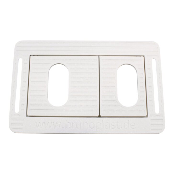 Ersatz-Aufkleber / Schnittmuster für befliesbare Drückerplatte - vertikale Ausführung (BPDGV-2)