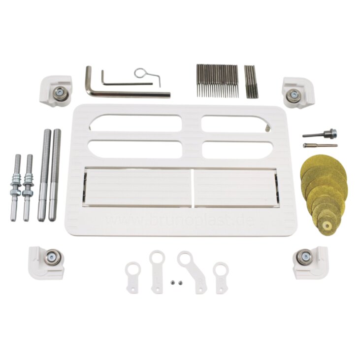 Flächenbündig befliesbare Drückerplatte / Spülarmatur für Geberit Delta, Geberit Sigma & Tece (HORIZONTAL)