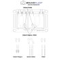 Flächenbündig befliesbares Revisionsklappen-Set für Fliesen/Platten bis ca. 400 x 500 mm (ideal: 300 x 200 mm)