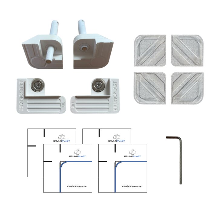 Flächenbündiges Revisionsklappen-Set zum Befliesen bis 400 x 500 mm -  für Fliesen & Platten