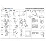 Flächenbündiges Revisionsklappen-Set zum Befliesen bis 400 x 500 mm -  für Fliesen & Platten